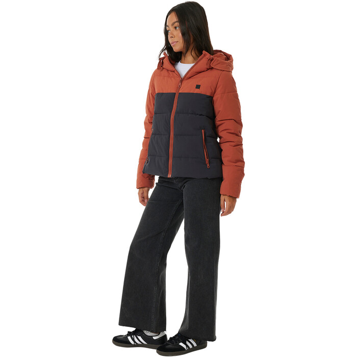 2024 Rip Curl Womens Anti Series Contrast Jacket 02HWJA - Rust